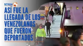 Así fue la llegada de los inmigrantes venezolanos que fueron deportados por Trump