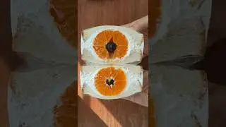 Japanese Fruit Sandwich 🍊#shorts #japanesesandwich #fruitsandwich #breakfastideas