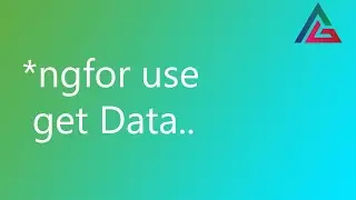 Angular ngFor use Get Data I Angular Structural directive ngFor use Get Data