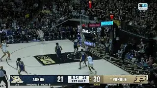 Oscar Cluff Throws it DOWN vs. Akron | Purdue Basketball