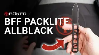B&Ouml;KER BFF PACKLITE ALLBLACK🔪 Der ULTIMATIVE ALLROUNDER🚀Feststehendes Messer | 120752
