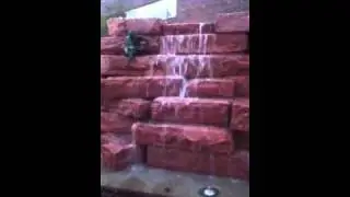 Downtown Sioux Falls - water sculpture across from Sinful Things Gournet Desserts