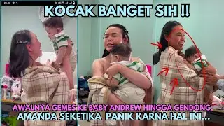 KOCAK BANGET‼️AMANDA MANOPO AWALNYA GEMES KE BABY ANDREW HINGGA DI GENDONG, TAPI ENDINGNYA.... 😂😂