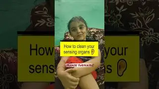 How to clean your sensing organs 👃👂 |Class-1 EVS   #anupriyawonderverse