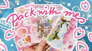 【Packing Happy Mail】Sakura Stationery Theme x Shop Orders