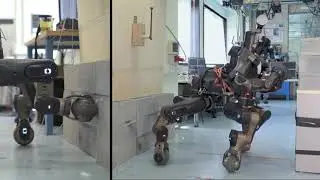 Multi-contact heavy object pushing with a centaur-type humanoid robot: Planning and control