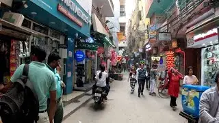 Munirka New Delhi Walking Tour, Vegetables of Africa & North East, Cafe In Narrow Lanes, Cheap Rooms