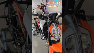 GST 2.0 effect on price of KTM Duke 160🏍️..#youtube#automobile#gst#yt #ktm#duke160#2025#duke#shorts