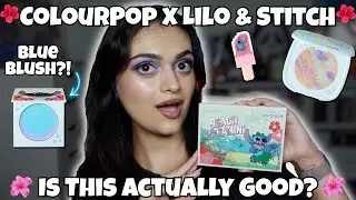 Blue Blush?! Is the ColourPop x Lilo & Stitch Collection Worth It? 💙