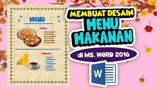 Tutorial Membuat Desain Menu Makanan Resto di Ms. Word