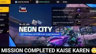 How To Get Neon City Bike kaise milega | Neon City Free Bike Skin Event Kaise Complete Karen