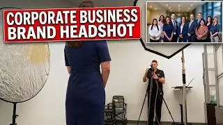 Corporate Group Photo Composite and Headshots