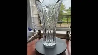 Vintage Crystal Cut Glass Vase 100% Lead Crystal Brilliant Cut Glass Home Decoration Lover Antiqu...