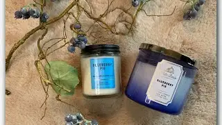 Bath & Body Works | Blueberry Pie Candle REVIEW | 3x Wick & Single Wick | #blueberrypiecandle