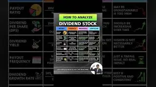 How to Analyze Dividend Stocks 📊 | 6 Key Metrics Explained Simply! #divindendstocks #dividendshares