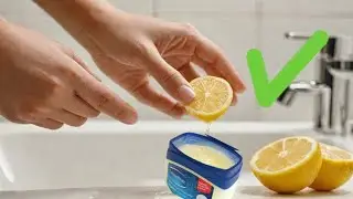 How to Mix Vaseline and Lemon for Glowing face #skincare  #lifehacks #tips
