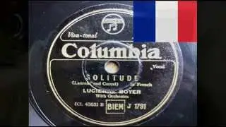 Lucienne Boyer - SOLITUDE