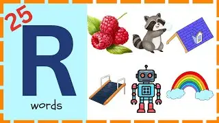 R Words for Kids 🅡 | Learn Words That Start With R