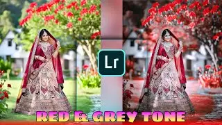 Red and Grey Tone Lightroom photo editing || Lightroom mobile editing || lr editing
