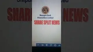 Share split news mazagon dock shipbuil ltd #mazgaon #stockmarket #nse #trading