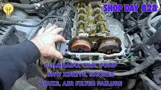 CRUZE P0172. BMW SMOKES. COLORADO VACUUM PUMP. AUTO REPAIR SHOP DAY 828