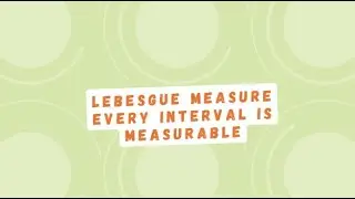 Lebesgue Measure|Every interval is measurable|Measure and Integration