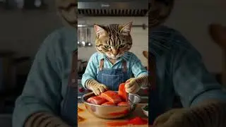Cooking Fish Like a Human! 🐱🔥 | Anthropomorphic Cat Full Story