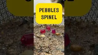 CUTTING RED AND PINK SPINELS FOUND IN THE RIVER #shorts #gemstone #jewellery