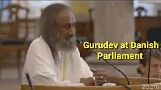 Gurudev addressing the Mental Health Conference | Danish Parliament in Copenhagen Denmark