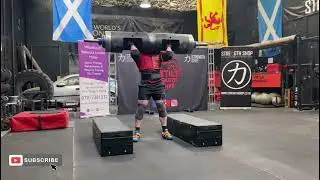 World record holder, Chris Harper. U80kg Log record 146kg