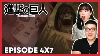 ARMIN GOES BOOOM | Attack on Titan Couples Reaction Season 4 Episode 7
