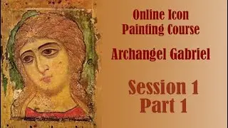Icon painting for Beginners using Egg Tempera: Archangel Gabriel