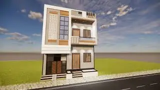 House 3d elevation design 