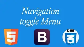 navigation toggle menu | how to create responsive navigation bar in html  CSS & bootstrap