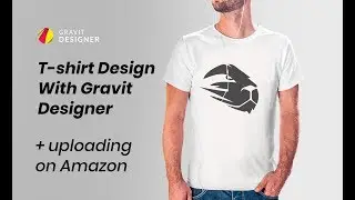 How to Create a Logo for a T-shirt. Gravit Designer and Amazon Merch tutorial