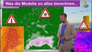 Was die Modelle alles berechnen: Erst Sturm, dann 20&deg; oder Schnee? Wetterbericht 25.10.-02.11.2025.