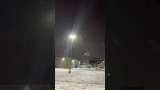 Snowfall on Anchorage, Alaska 🤔