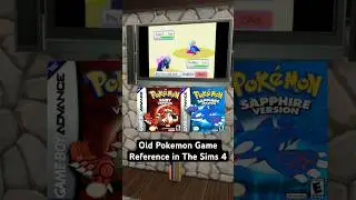 Отсылка к старой игре Pokemon в The Sims 4!