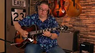 Comins handcrafted archtop guitar & new Comins floating humbucker. Demo by Ted Ludwig.