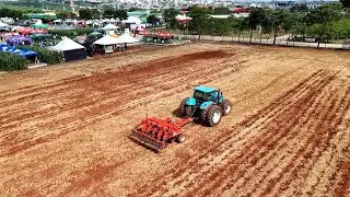 Subsoiler in action: Kuhn demonstrates at City Farm.