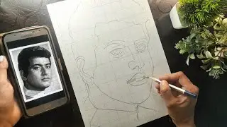 Tribute to Manoj Kumar | Manoj Kumar portrait drawing outline tutorial for beginners| Manoj Kumar ❤️