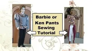 How do you sew bi-colored pants for dolls? (Tutorial)