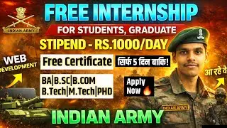 Indian Army Internship Program 2025 🔥| Indian Army Internship Program 2025 Apply Online |#internship