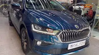 Skoda Slavia gets protected with PPF | CarePro Auto Detailing Studio Wakad Pune 8508518282