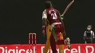 Luke Ronchi 64 of 28 Balls v West Indies 5th ODI 2008 @ Basseterre