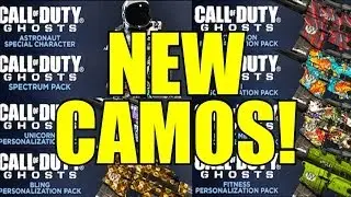COD Ghosts: New DLC Camos! Spectrum, Unicorn, Heavy Metal, Bling, and more!