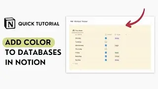 How to Color a Database in Notion (Quick Tutorial)