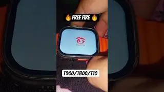 How To Play Free Fire In T900/T800/T10 Ultra Smartwatch || Free Fire In T900/T800/T10 Ultra #shorts