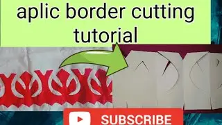step by step aplic border tutorial/ new aplic border cutting
