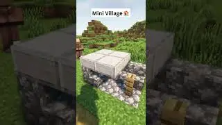 Minecraft Mini Village🏠 #shorts